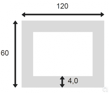 Tubo Rectangular Extr. 755-8