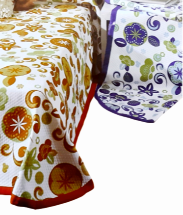 Colcha flores azules (tara). Cama 90 - 3