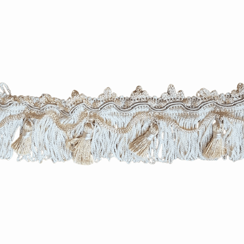 Pasamanería Flecos beige camel 5