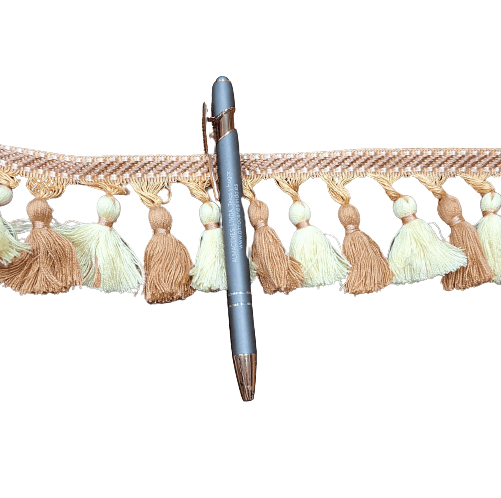 Flecos beige y salmón cobre - 1