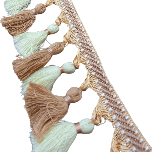 Flecos beige y salmón cobre - 3