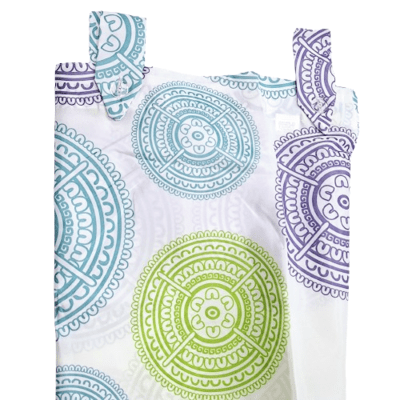 Cortina de baño mandalas turquesa - 1