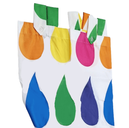 Cortina de baño Gotas multicolor - 2