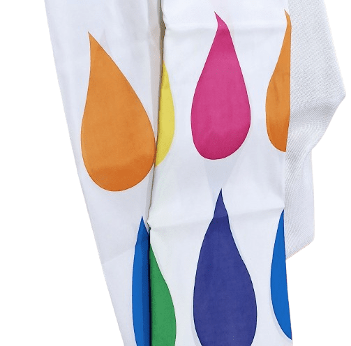 Cortina de baño Gotas multicolor - 3