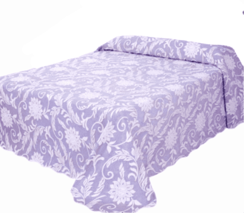 Colcha Reversible lila Saly. Cama 105