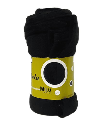 Mantita coralina negra 130 x 160