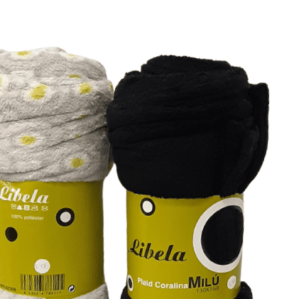 Mantita coralina negra 130 x 160 - 1