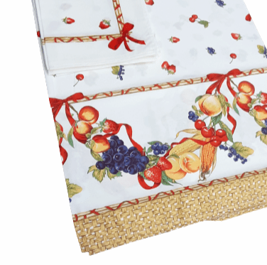 Mantelería Frutas 150 x 150 + 6 - 1