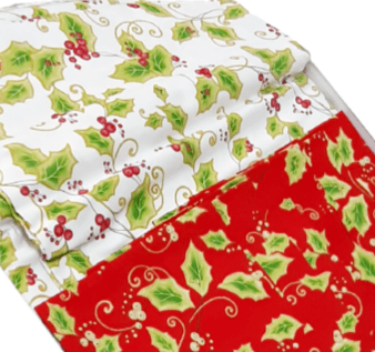 Mantelería Navidad Acebo cruda - 1