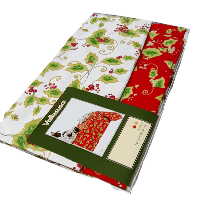 Mantelería Navidad Acebo cruda - 3
