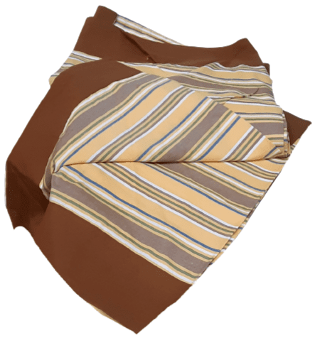 Mantelería rayitas marrón 180 x 225 + 8 - 2