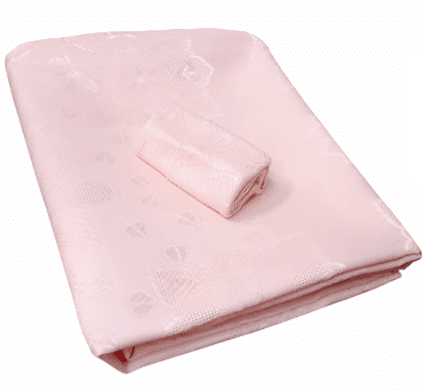 Mantelería jaquard rosa 150 x 150 + 6 - 2