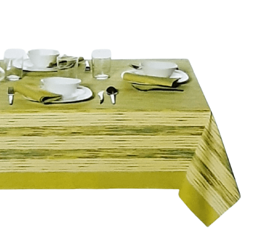 Mantelería rayas verdes 150 x 150