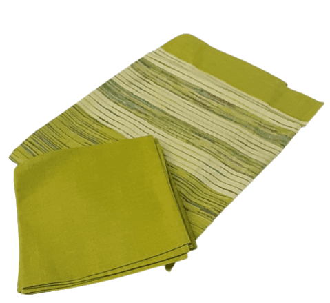 Mantelería rayas verdes 150 x 150 - 3