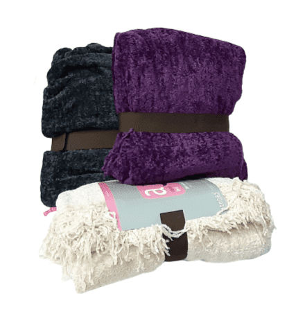 Mantas brillantinas 130 x 170