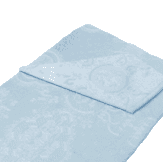 Mantelería azul jaquard 150 x 150 - 2