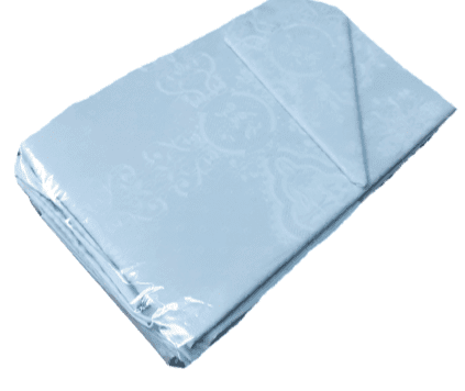 Mantelería azul jaquard 150 x 150 - 3