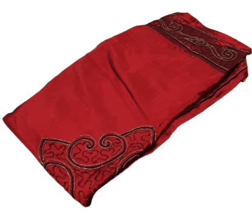 Tapete granate con pedrería 135 x 135 - 2