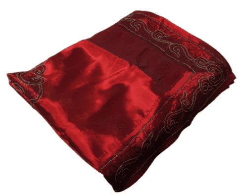 Tapete granate con pedrería 135 x 135 - 6