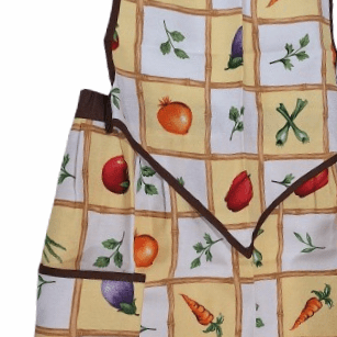 Delantal artesanal frutas Amarillo - 1