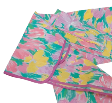 Mantelería Monet rosa 160 x 160 - 1