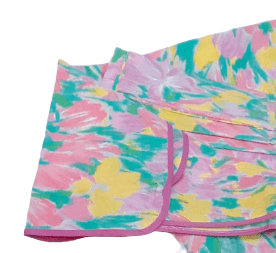 Mantelería Monet rosa 160 x 160 - 2