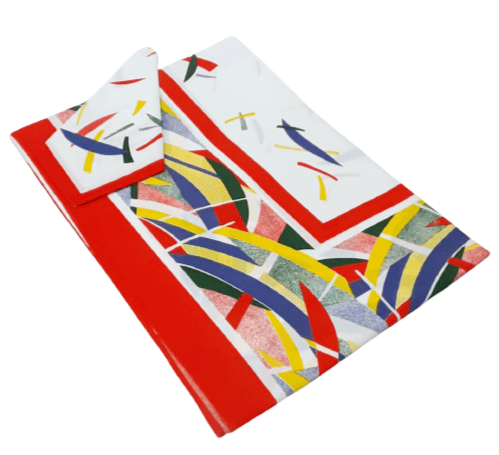 Mantelería roja Miró  150 x 150 + 6