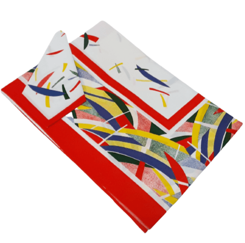 Mantelería roja Miró  150 x 150 + 6 - 2