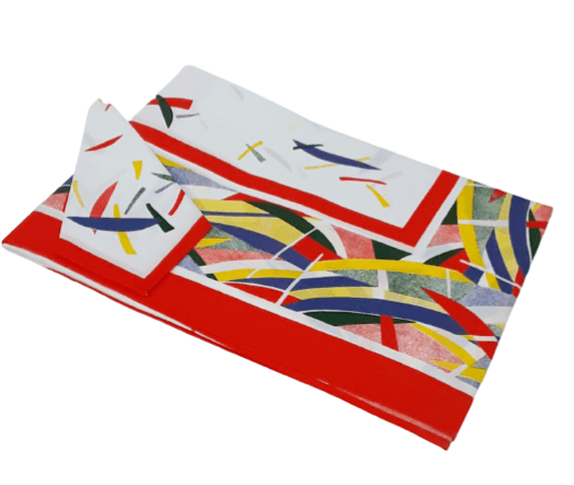 Mantelería roja Miró  150 x 150 + 6 - 3