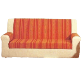 Salva sofás rayas naranja