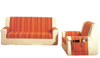 Salva sofás rayas naranja - 2