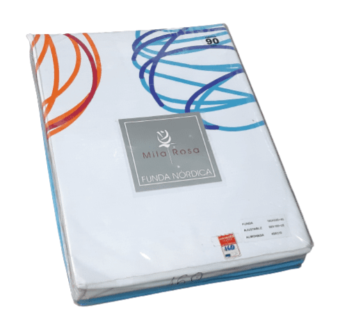 Funda nórdica círculos turquesa Cama 90 - 1