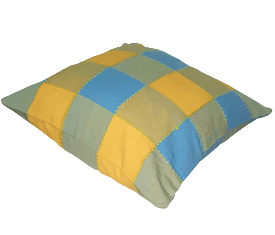 Fundas cojín cuadros amarillos 45 x 45 - 2