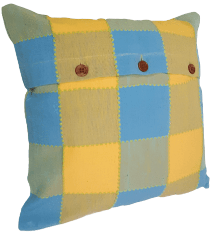 Fundas cojín cuadros amarillos 45 x 45 - 3