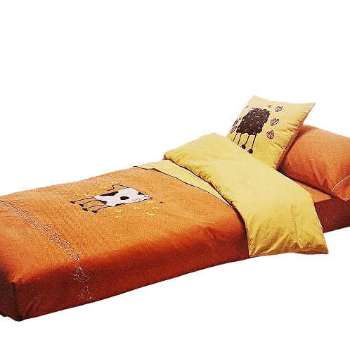 Funda Nórdica infantil naranja bordada - 2