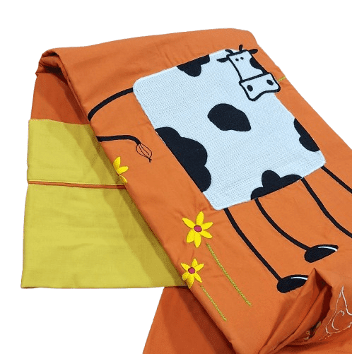 Funda Nórdica infantil naranja bordada - 4