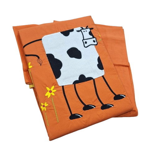 Funda Nórdica infantil naranja bordada - 4