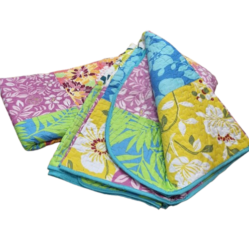 Colcha Boutie pachwork flores - 1