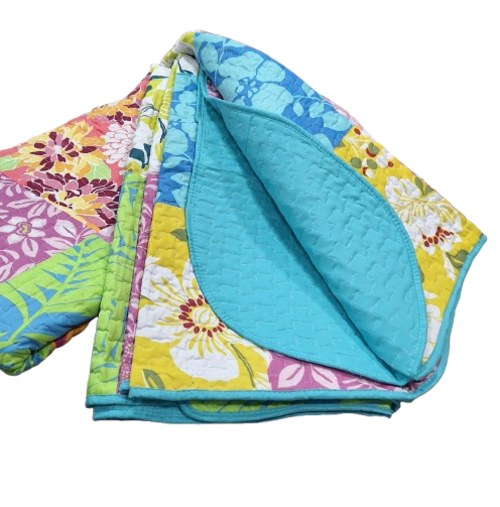 Colcha Boutie pachwork flores - 2