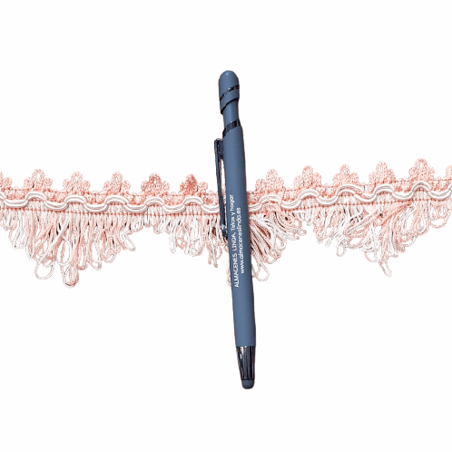 Flecos triángulo salmón y blanco 5 - 1