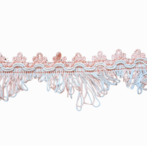 Flecos triángulo salmón y blanco 5 - 2