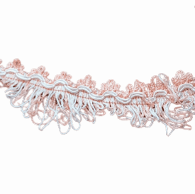 Flecos triángulo salmón y blanco 5 - 3