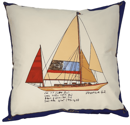 Funda cojín barco 50 x 50 - 1