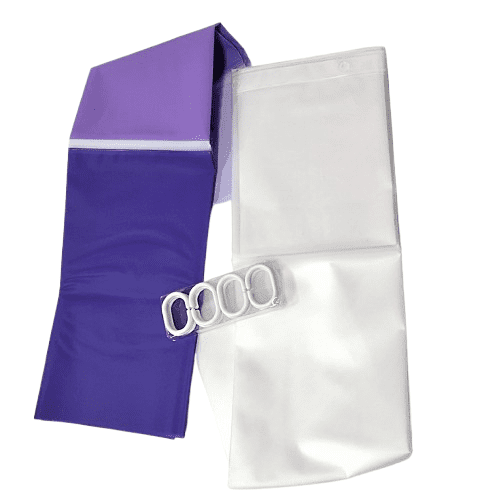 Cortina de baño pvc fuerte morada - 3