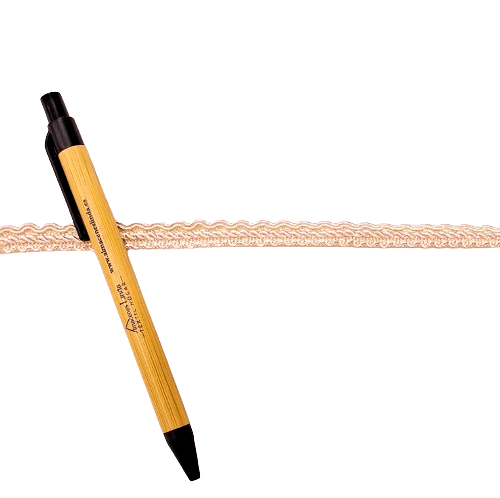 Galón finito decorativo rosa y beige - 1