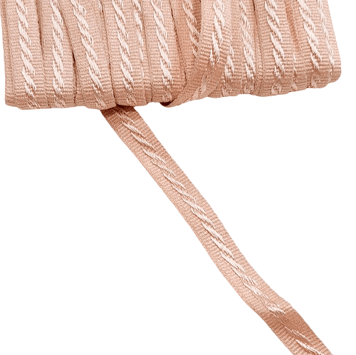 Galón estrecho salmón claro - 1