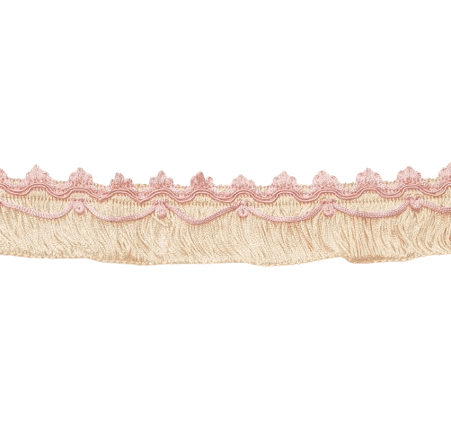 Flecos rosas beige brillo - 2