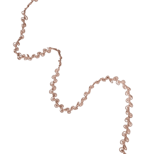 Galón estrecho calado salmón - 3