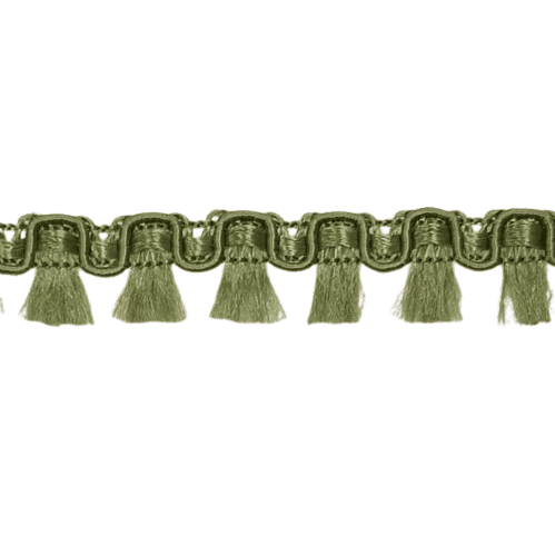 Galón flecos verde oliva - 1