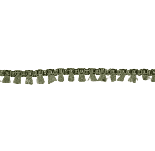 Galón flecos verde oliva - 4